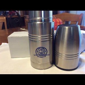 Fastenall 10 1/2” x 3 1/2” 40th Annivers Thermos